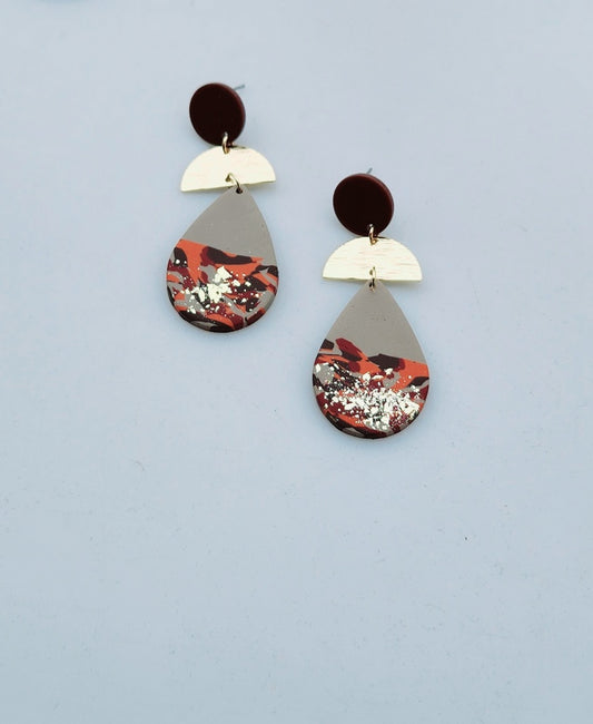 BROWN ATTRACTION MIX EARRING